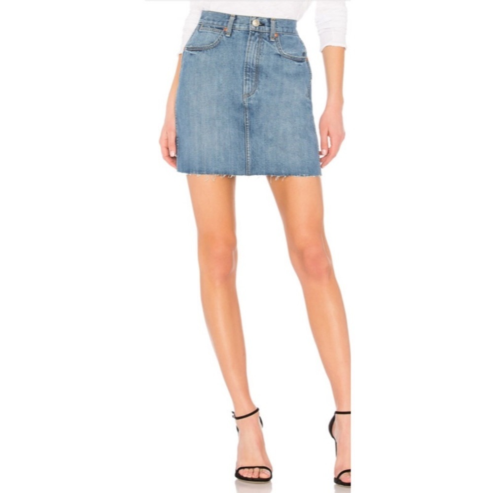 Moss Denim Skirt